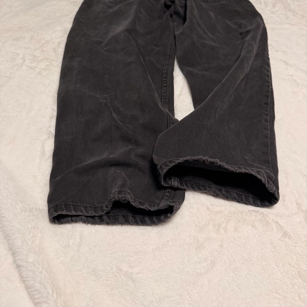 Vintage 90s Brittania Black Faded Relaxed Straight Jeans 34 Grunge Dad - Picture 6 of 9